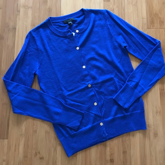 sapphire blue cardigan
